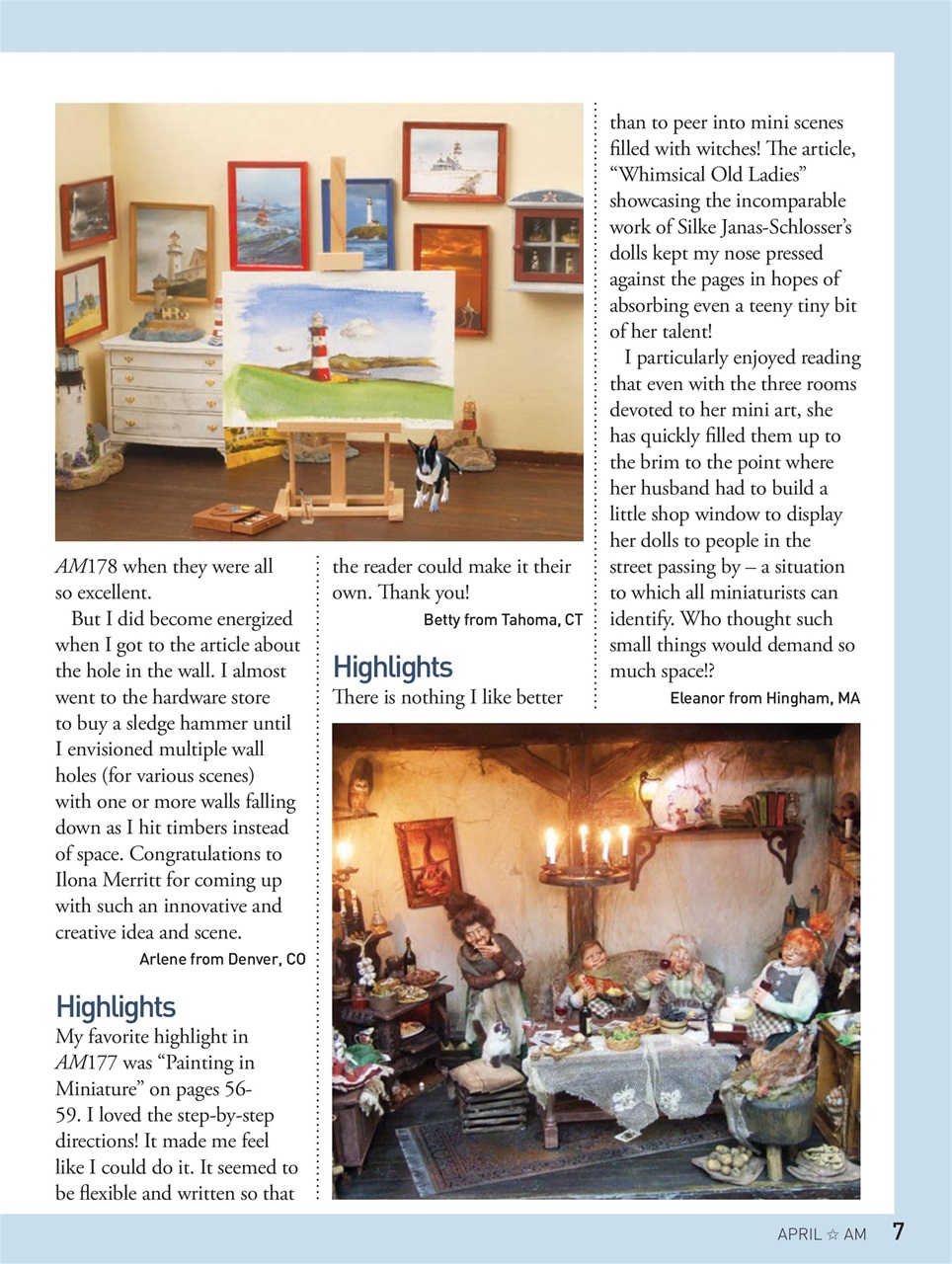 American Miniaturist Preview Pages