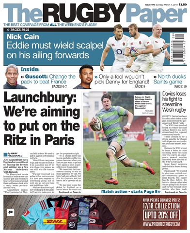 The Rugby Paper issue 4th March 2018