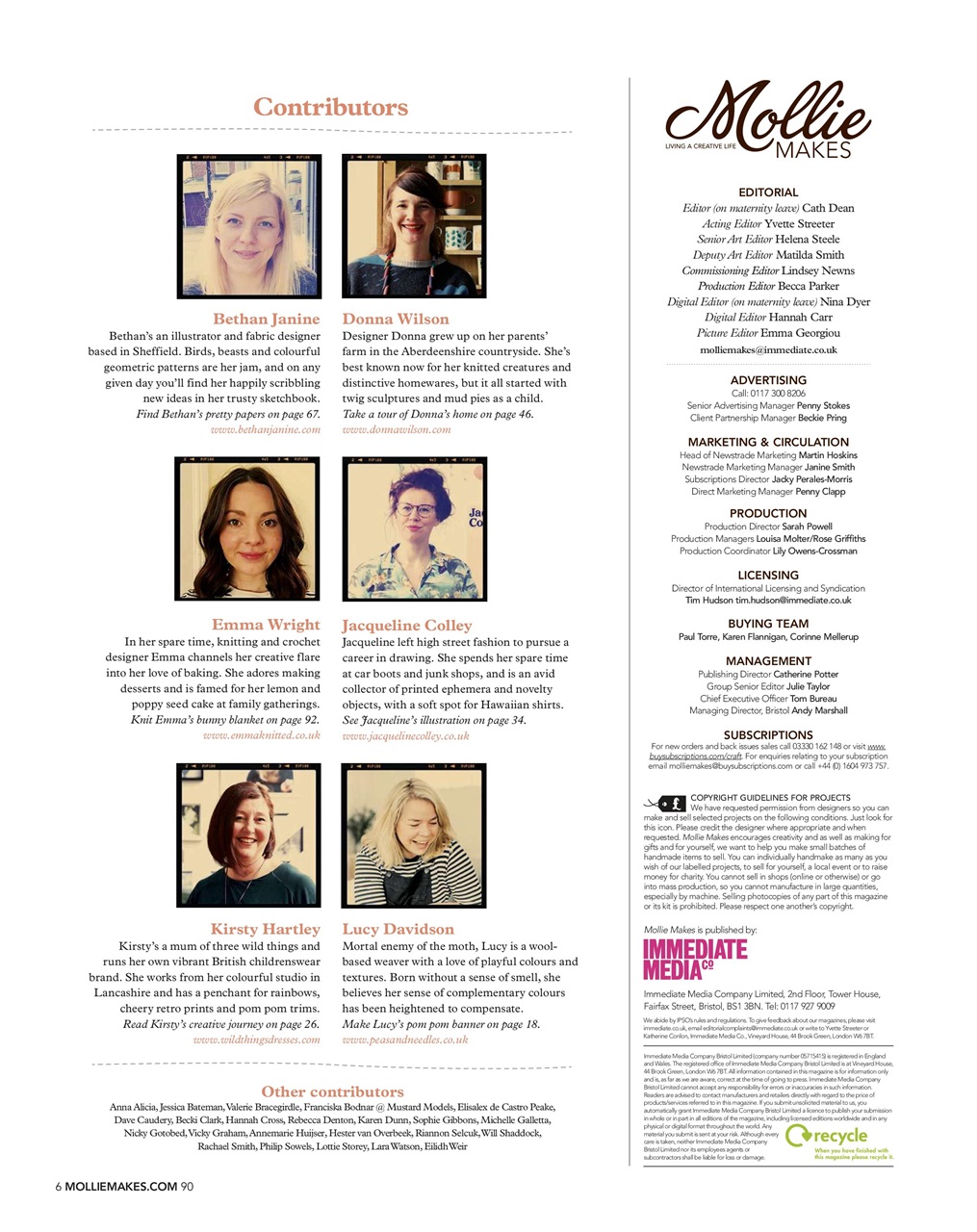 Mollie magazine Preview Pages