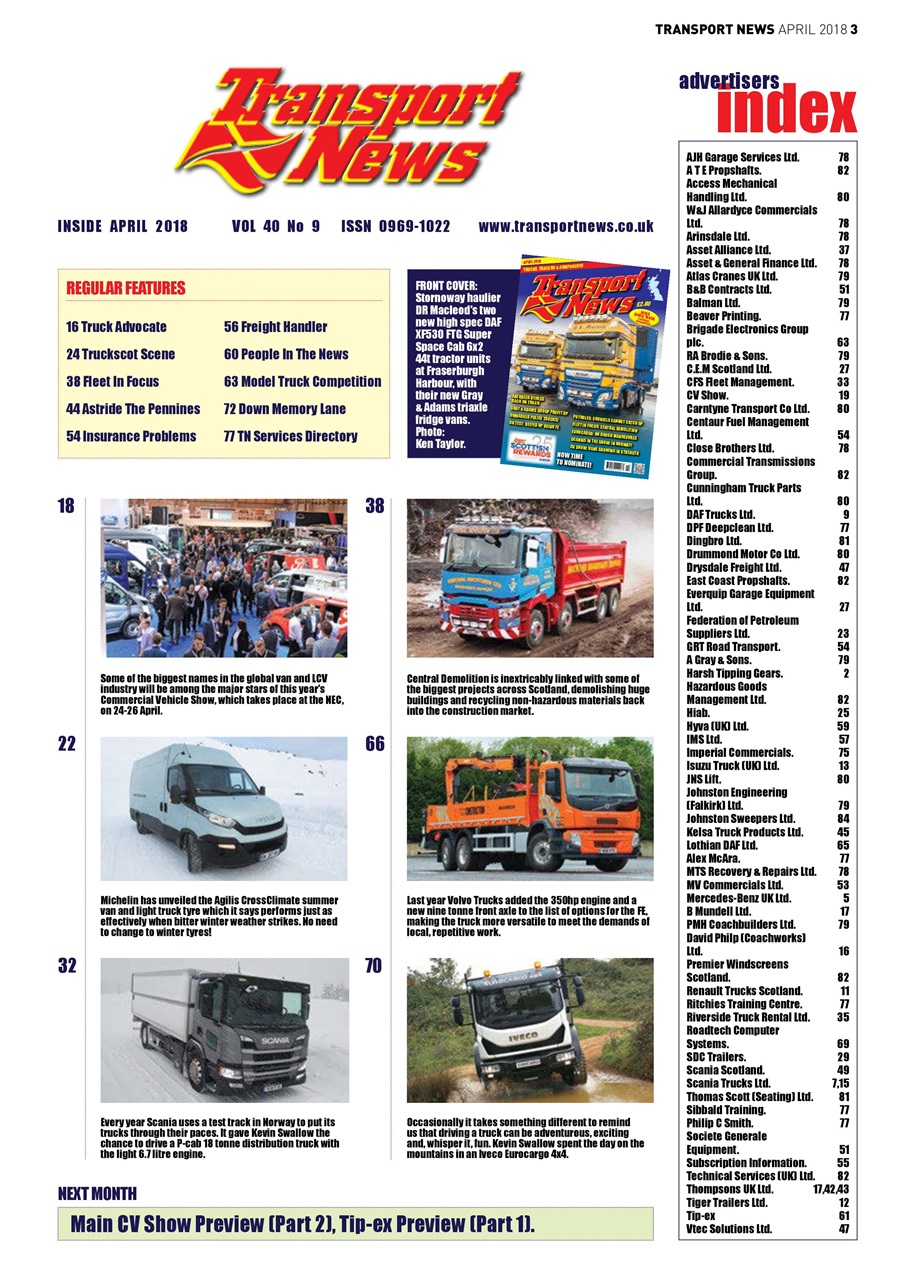 Transport News Preview Pages