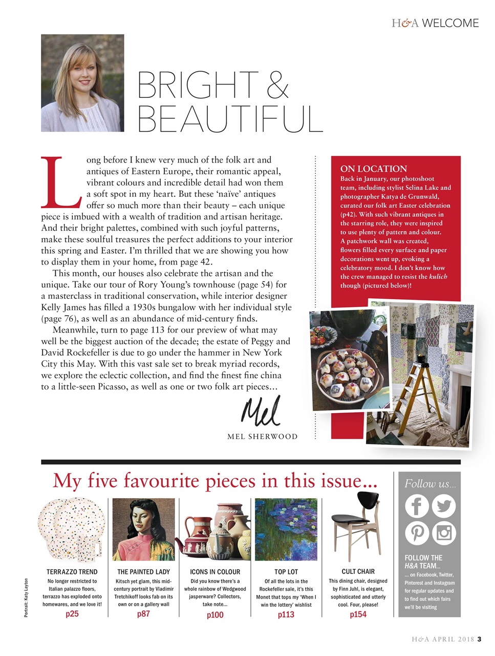 Homes & Antiques Magazine Preview Pages