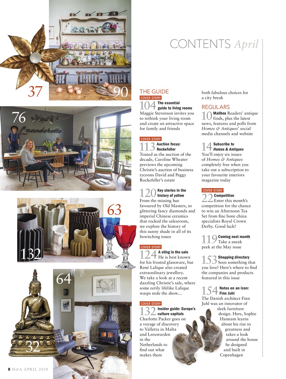 Homes & Antiques Magazine Preview Pages