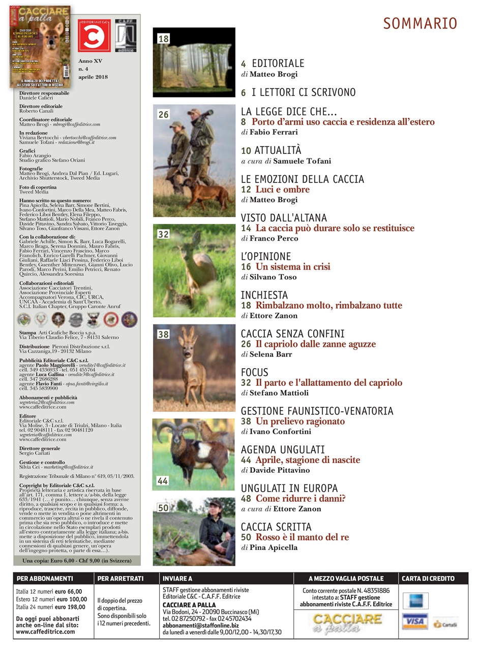 Caccia Magazine Preview Pages