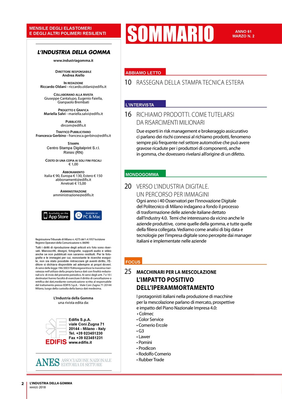 L’industria della Gomma Preview Pages