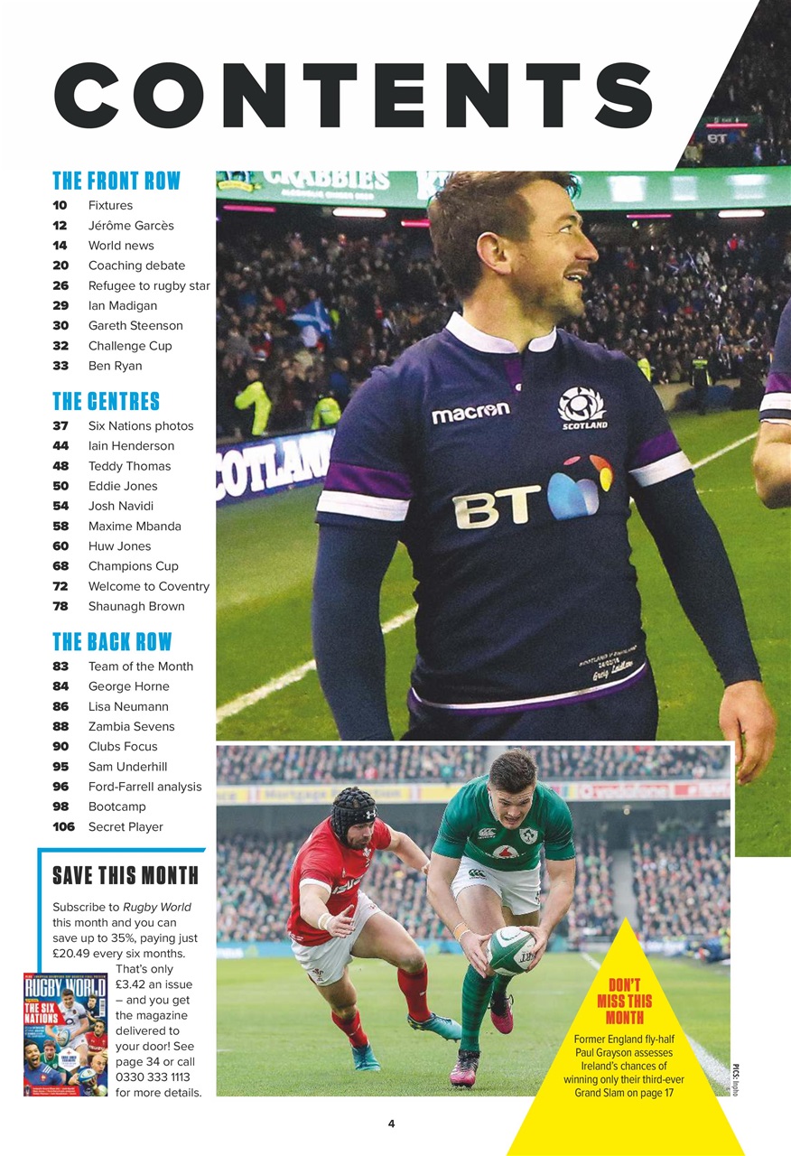 Rugby World Preview Pages