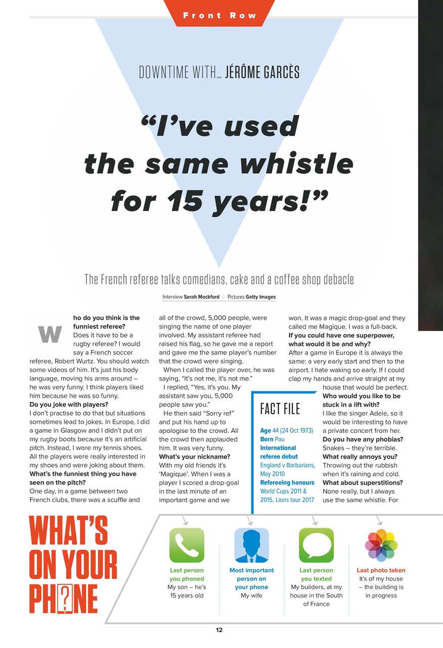 Rugby World Preview Pages