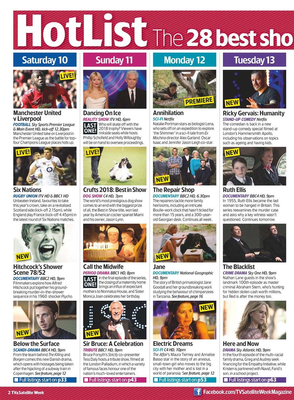 TV & Satellite Week Preview Pages