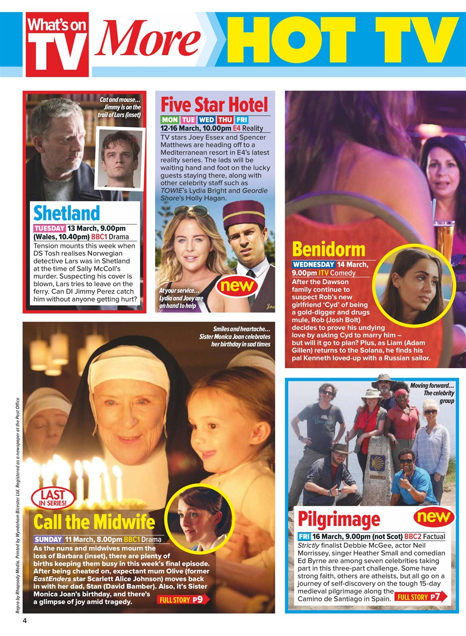 What's on TV Preview Pages