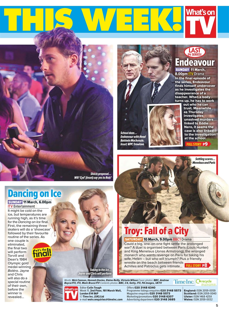 What's on TV Preview Pages