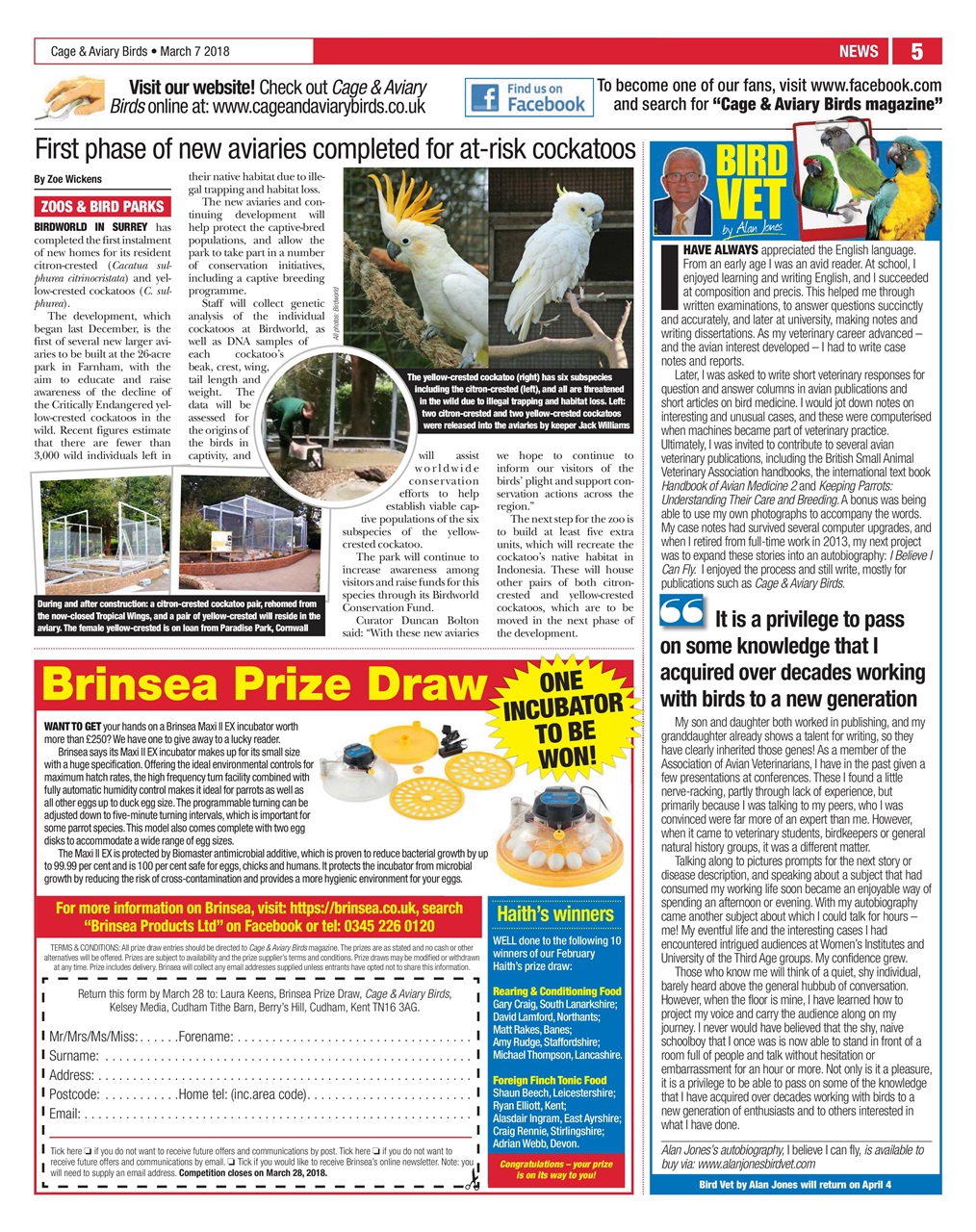 Cage & Aviary Birds Preview Pages