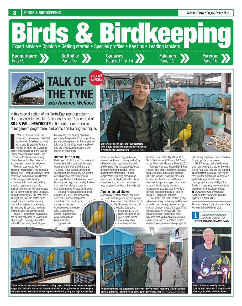 Cage & Aviary Birds Preview Pages