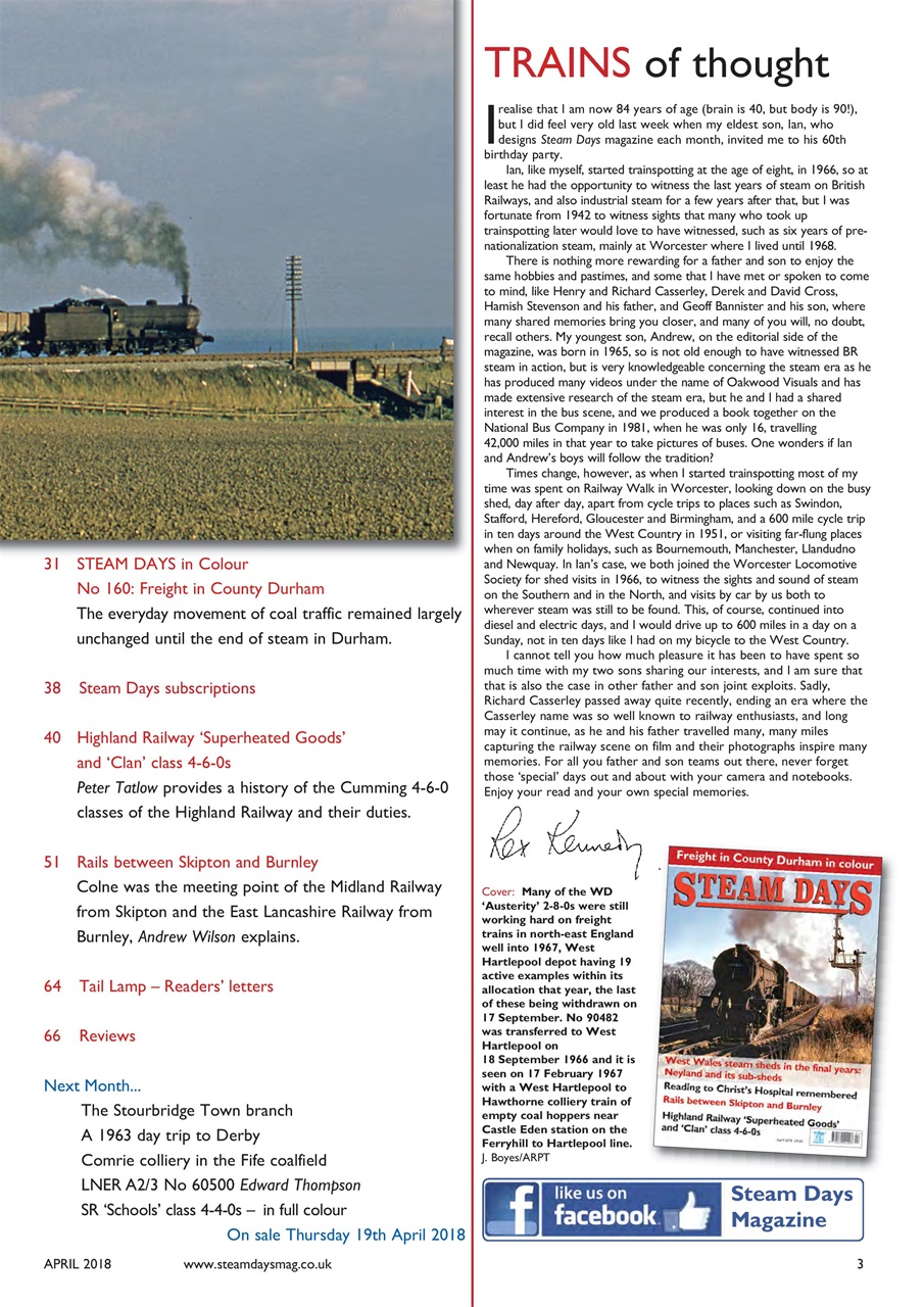 Steam Days Preview Pages