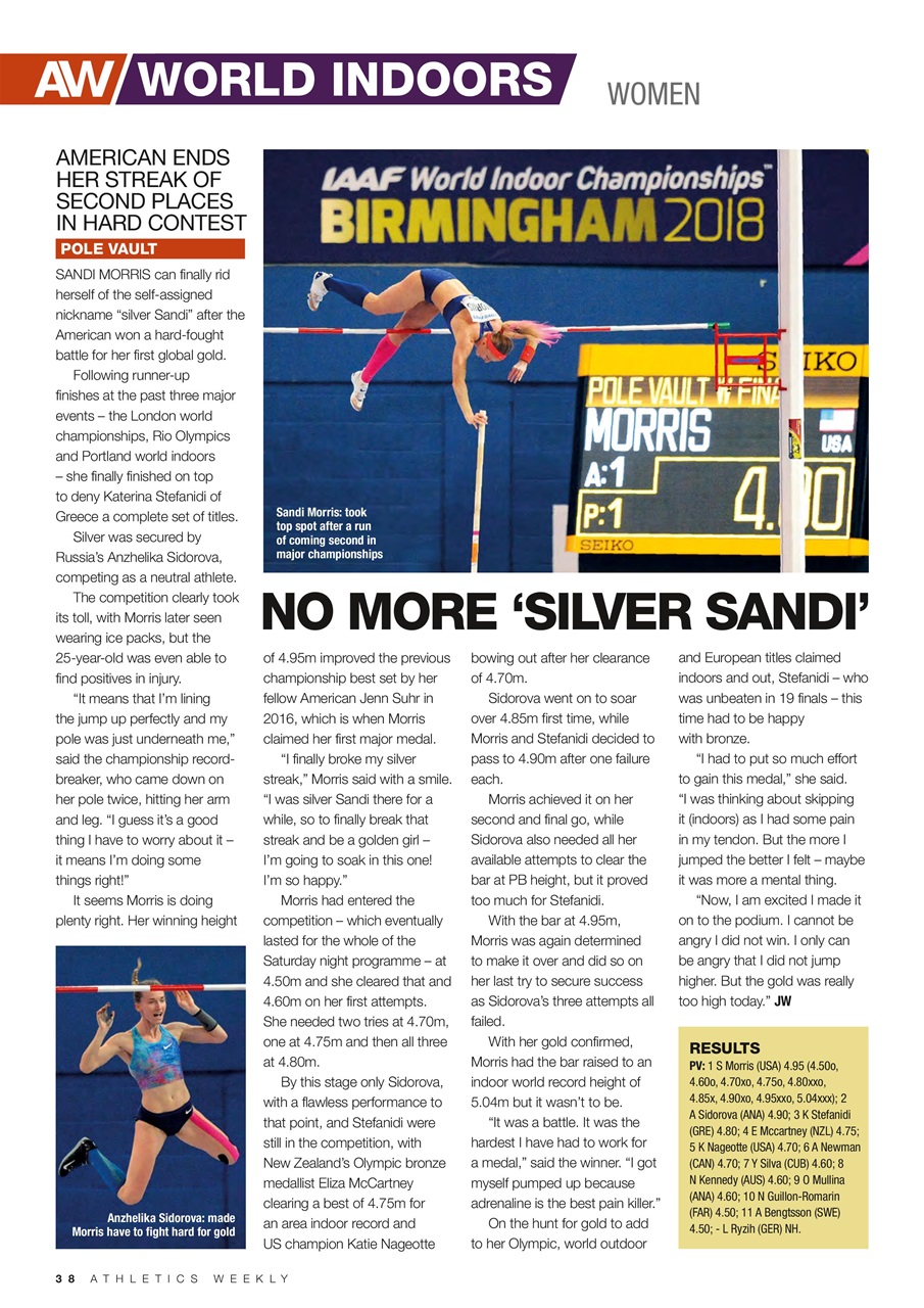 AW – Athletics Weekly Magazine Preview Pages