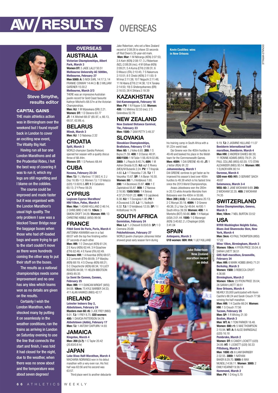 AW – Athletics Weekly Magazine Preview Pages