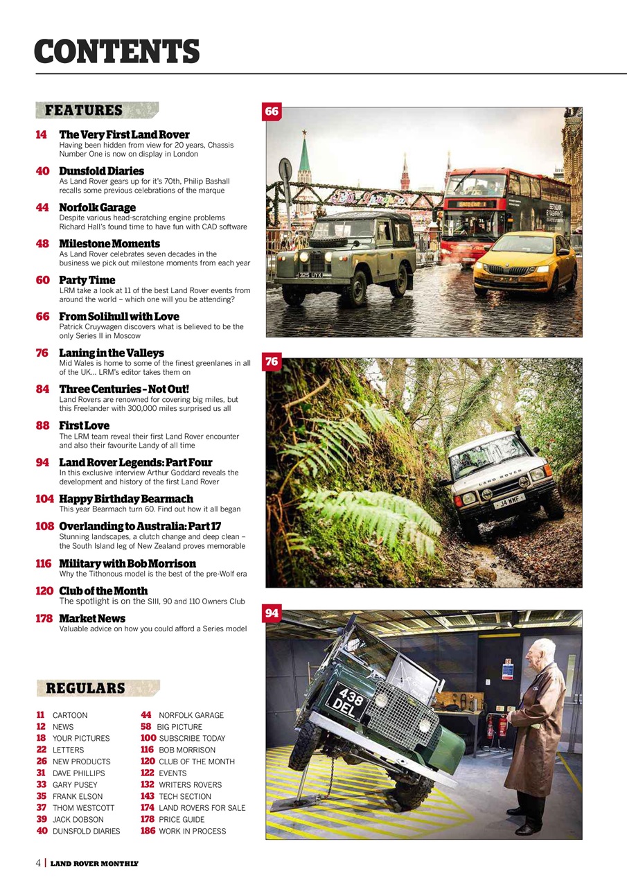 Land Rover Monthly Preview Pages