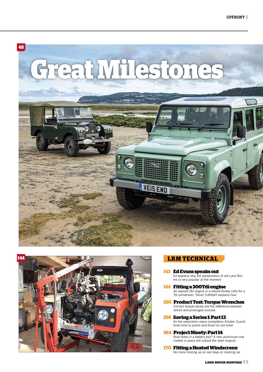 Land Rover Monthly Preview Pages