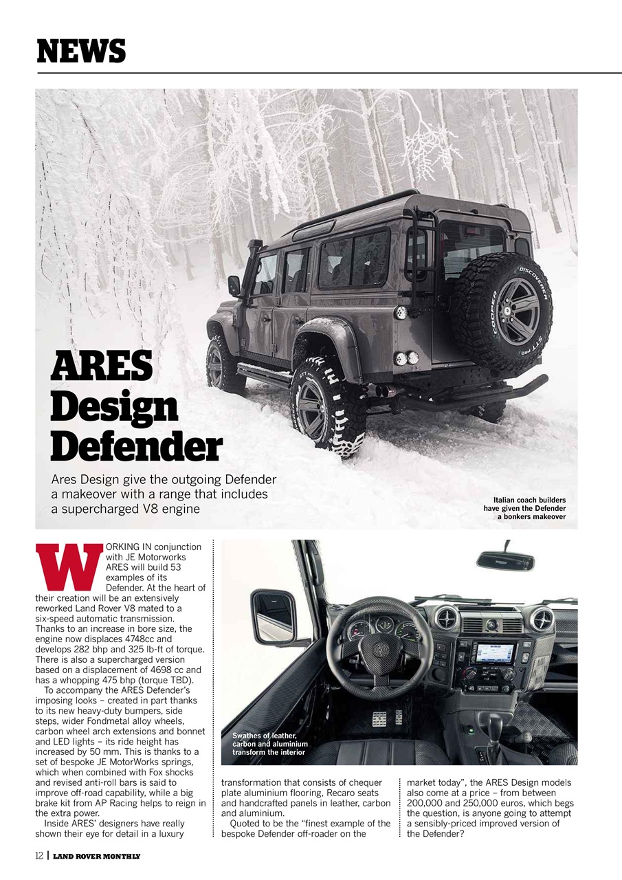 Land Rover Monthly Preview Pages