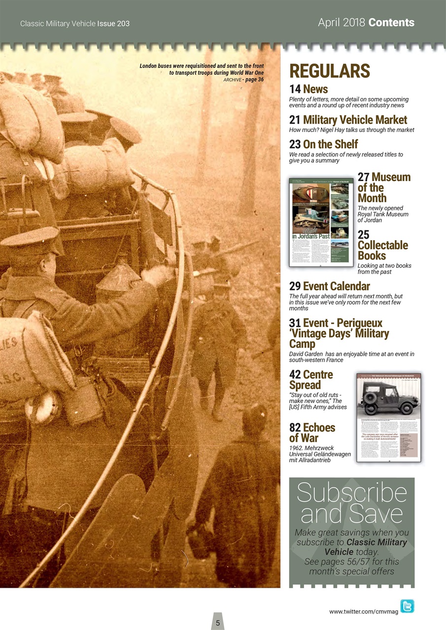 Classic Military Vehicle Preview Pages