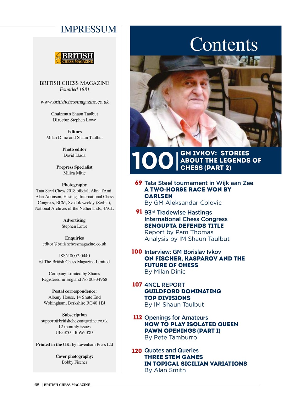 British Chess Magazine Preview Pages