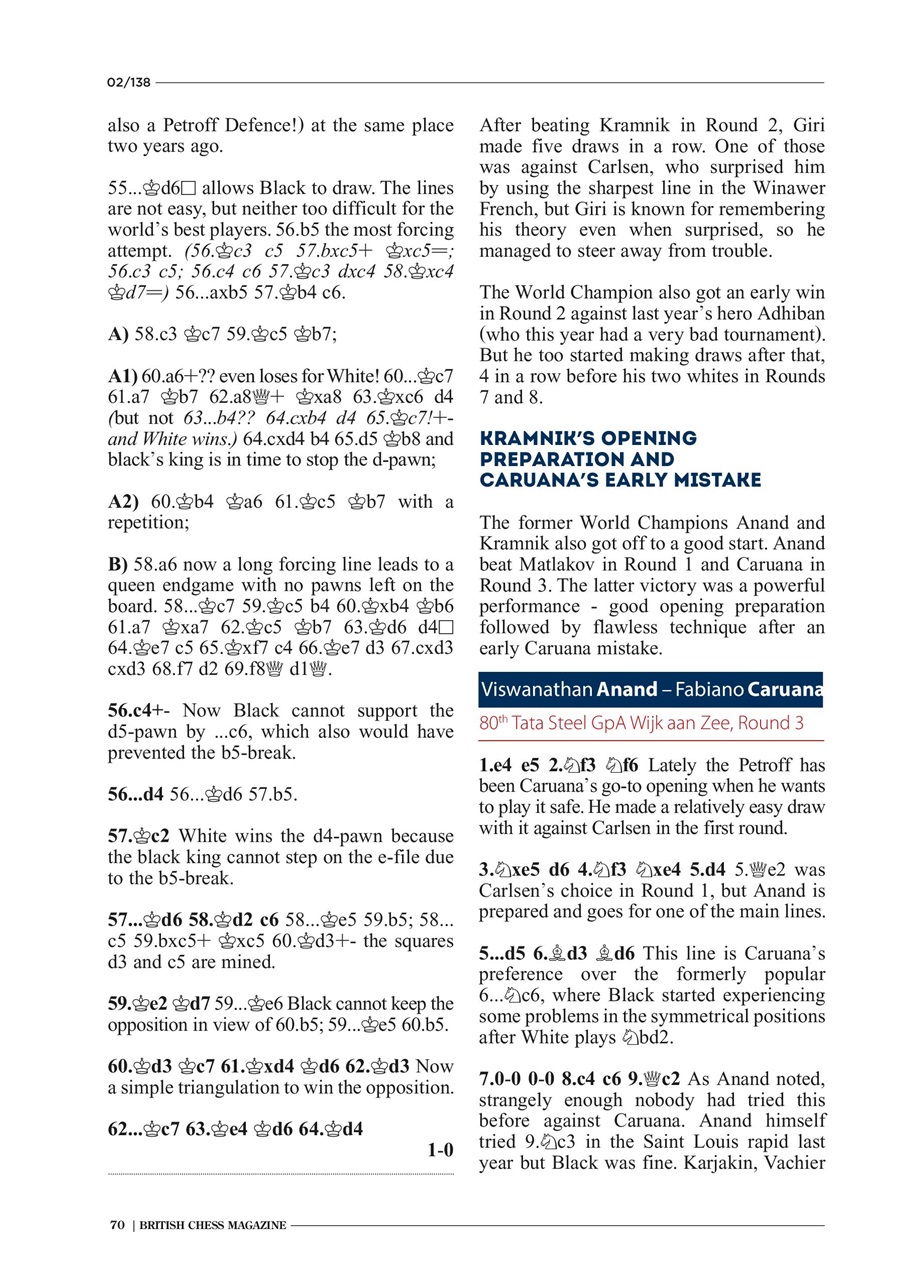 British Chess Magazine Preview Pages