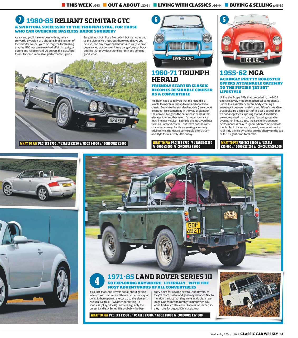 Classic Car Weekly Preview Pages