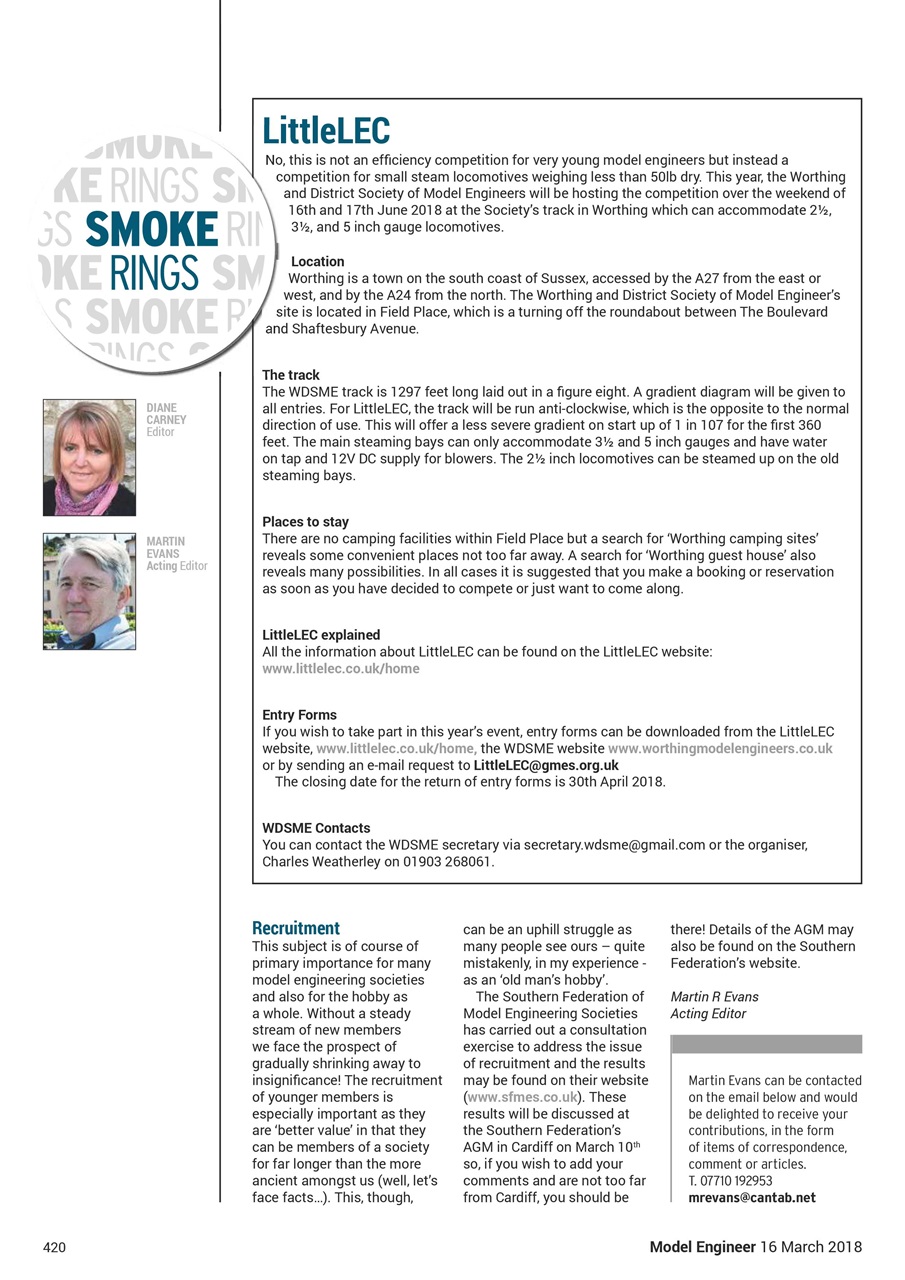 Model Engineer Preview Pages