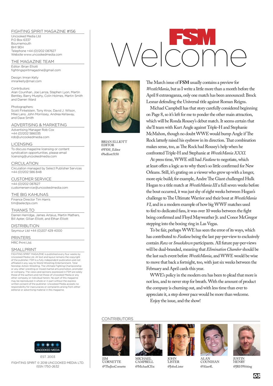 Wrestletalk Magazine Preview Pages