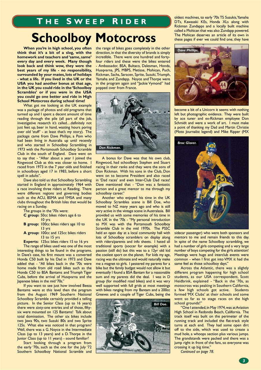 VMX Magazine Preview Pages