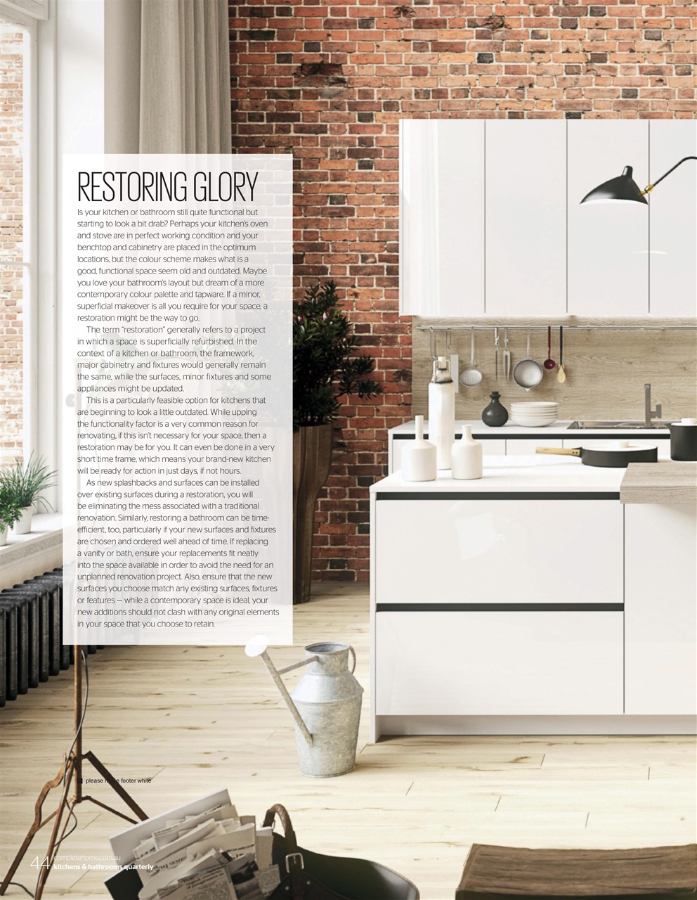 Kitchens & Bathrooms Quarterly Preview Pages