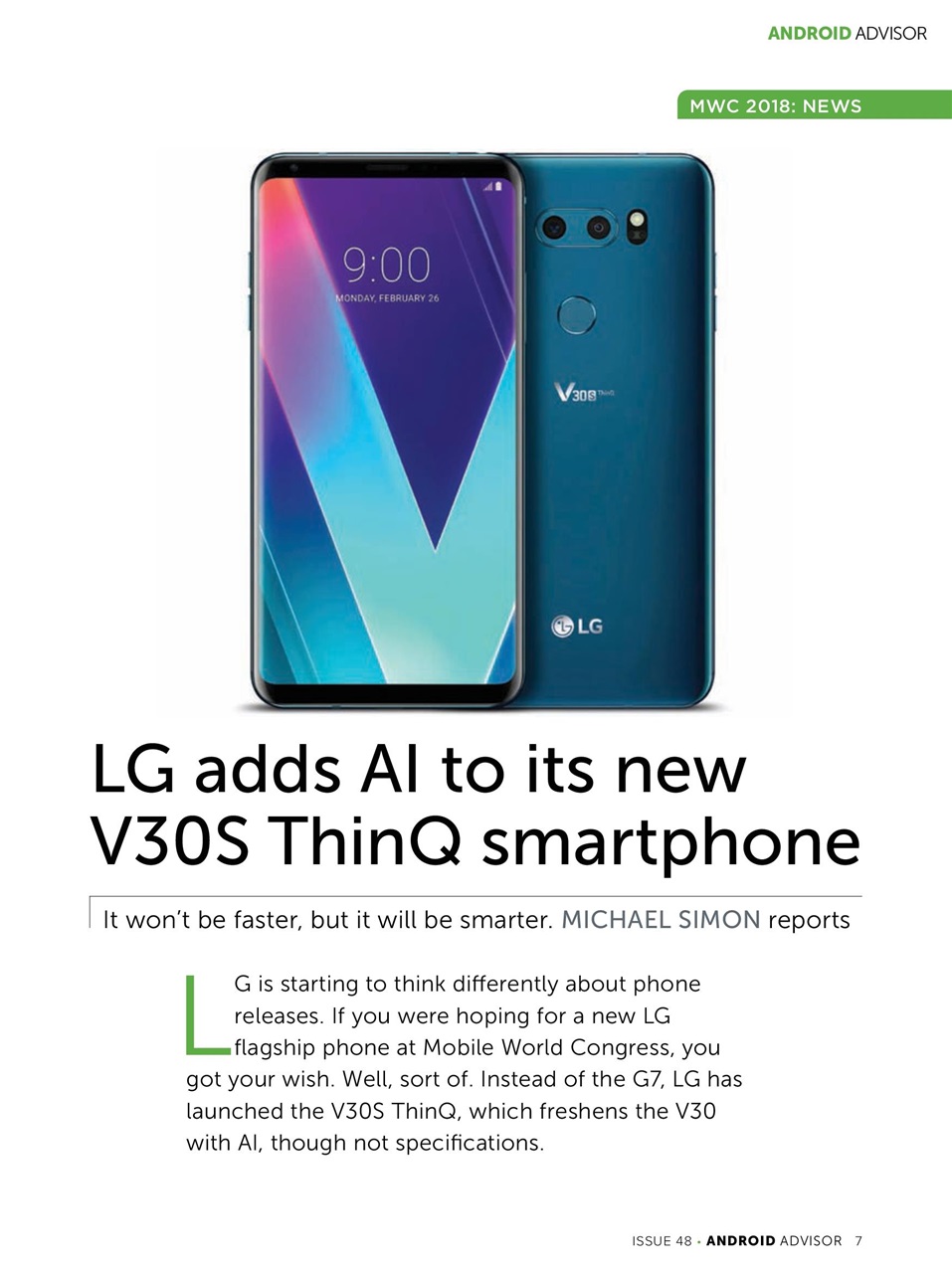 Android Advisor Preview Pages