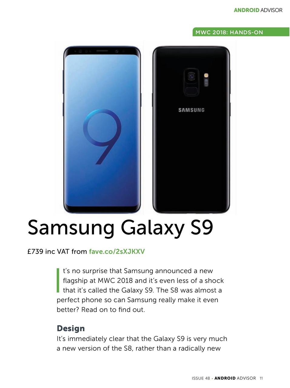 Android Advisor Preview Pages
