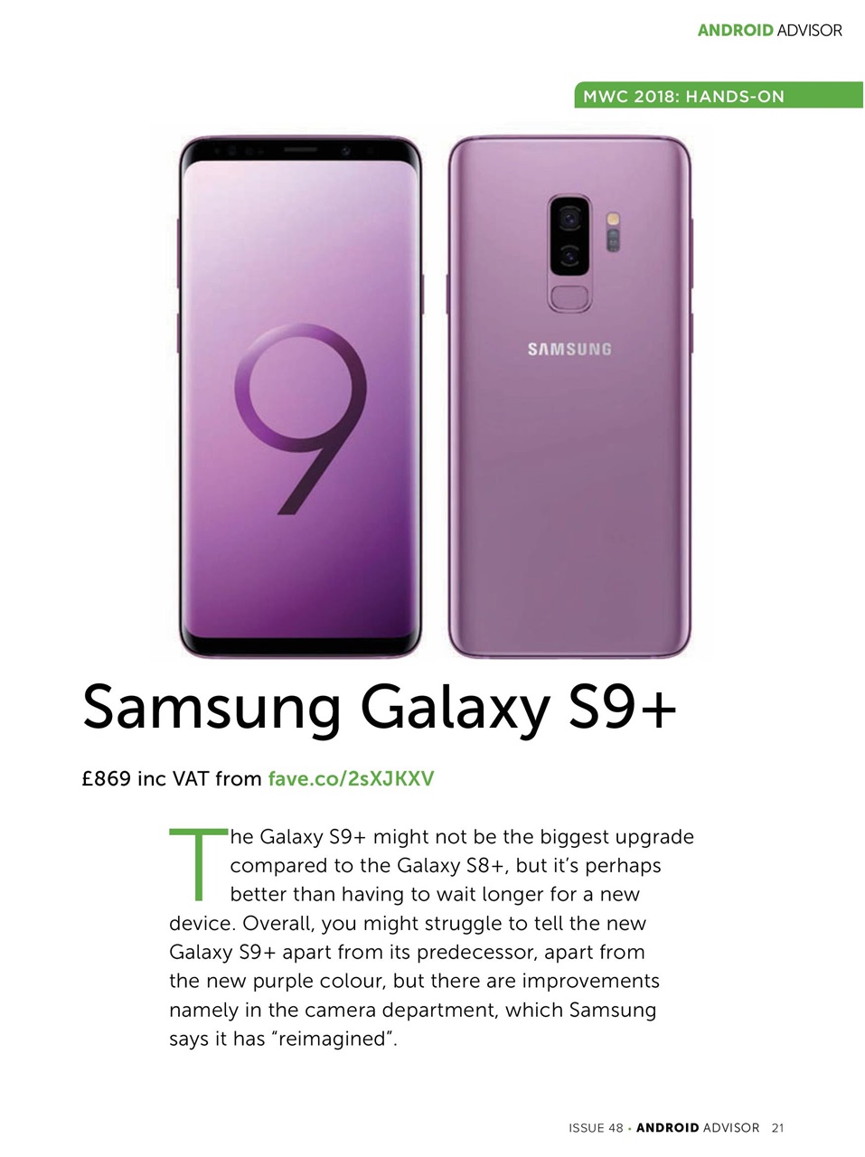 Android Advisor Preview Pages
