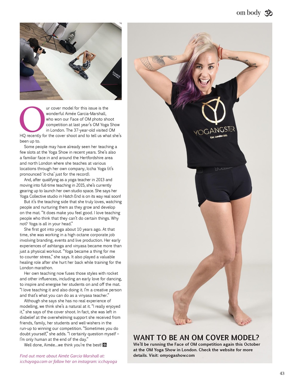 OM Yoga Magazine Preview Pages