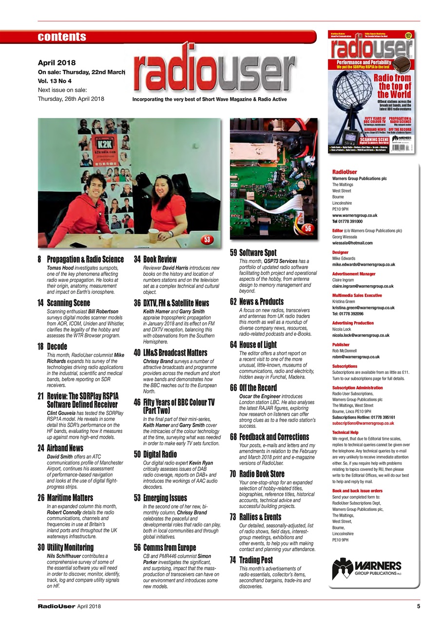 Radio User Preview Pages