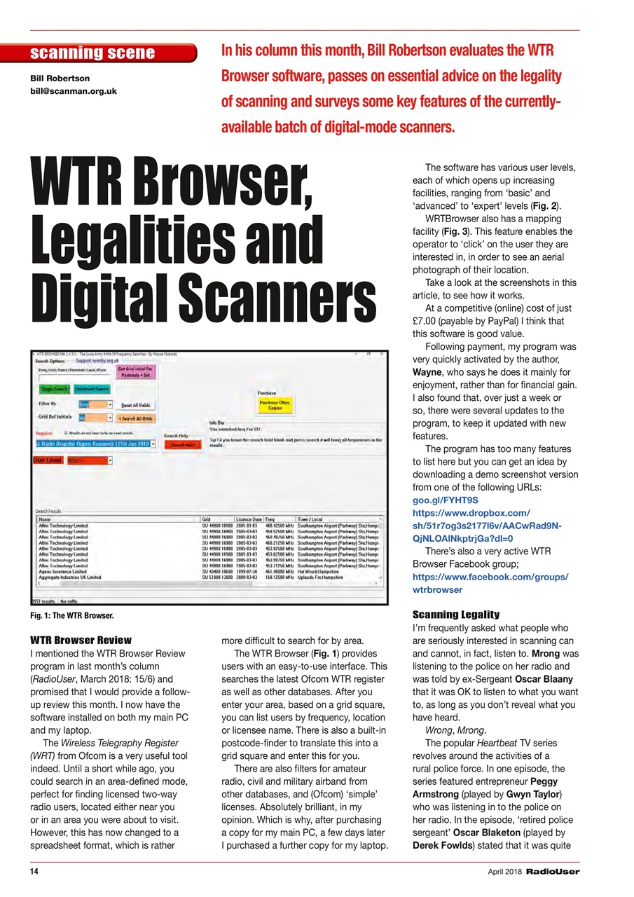 Radio User Preview Pages