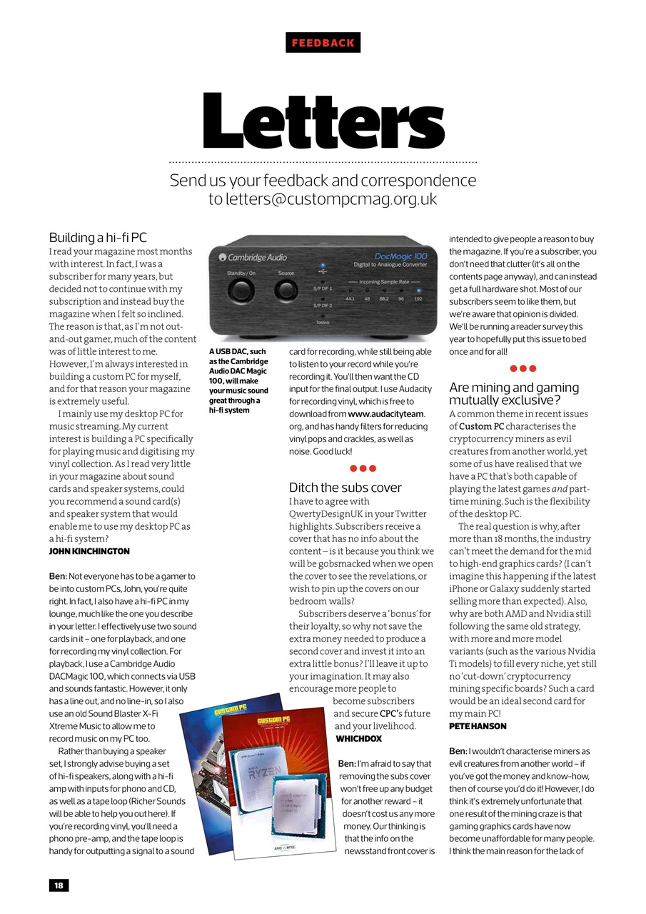 Custom PC UK Preview Pages