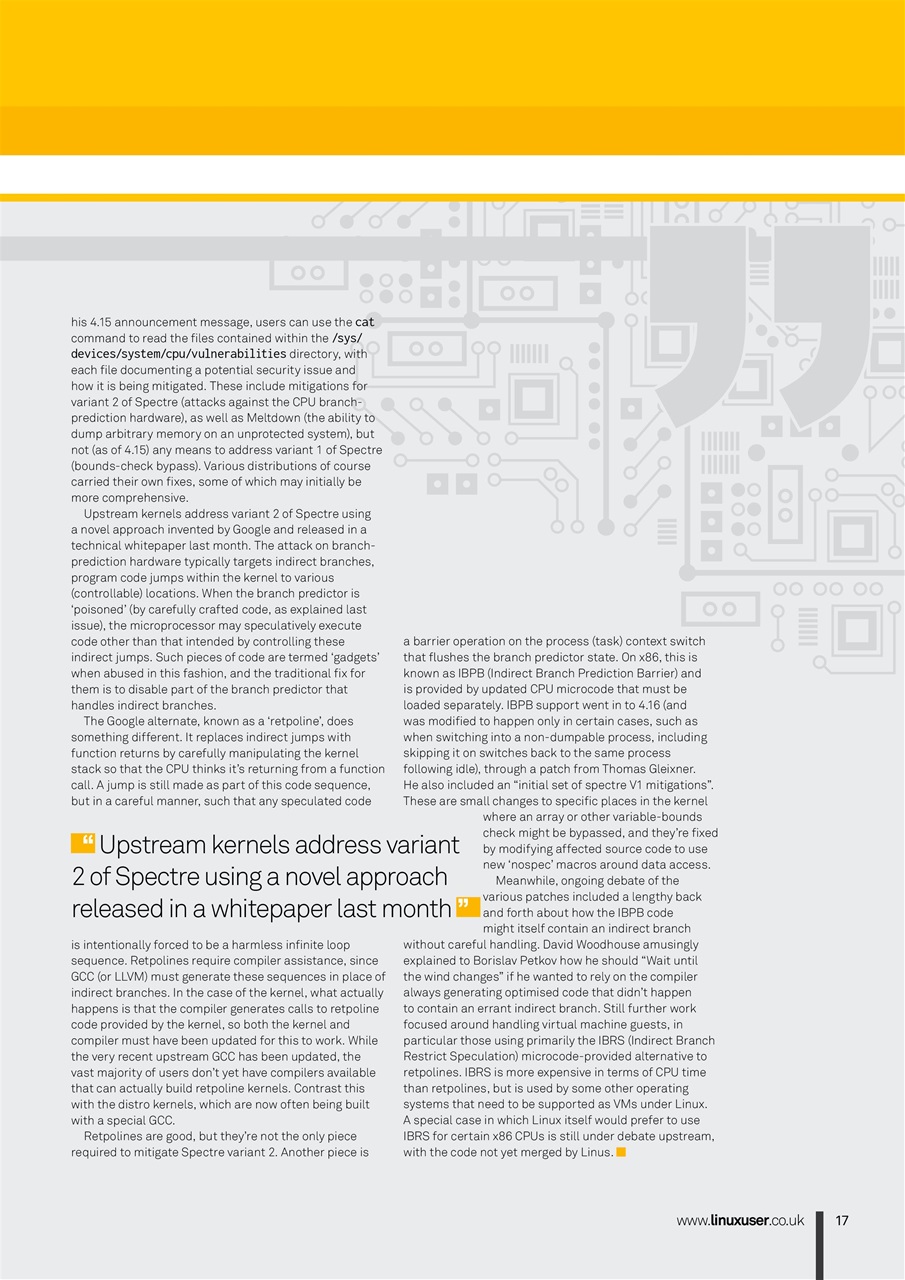 Linux User and Developer Preview Pages