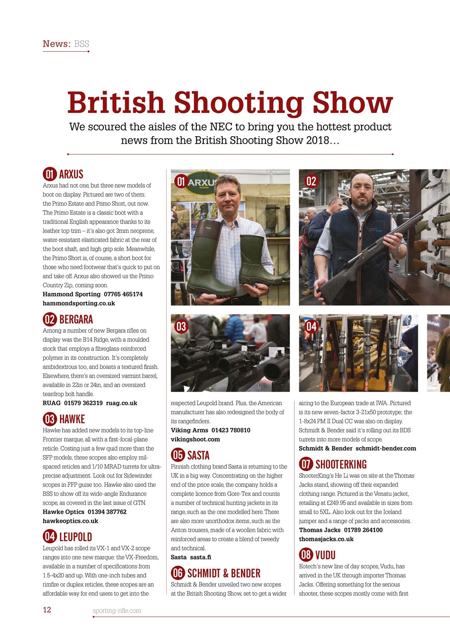 Sporting Rifle Preview Pages