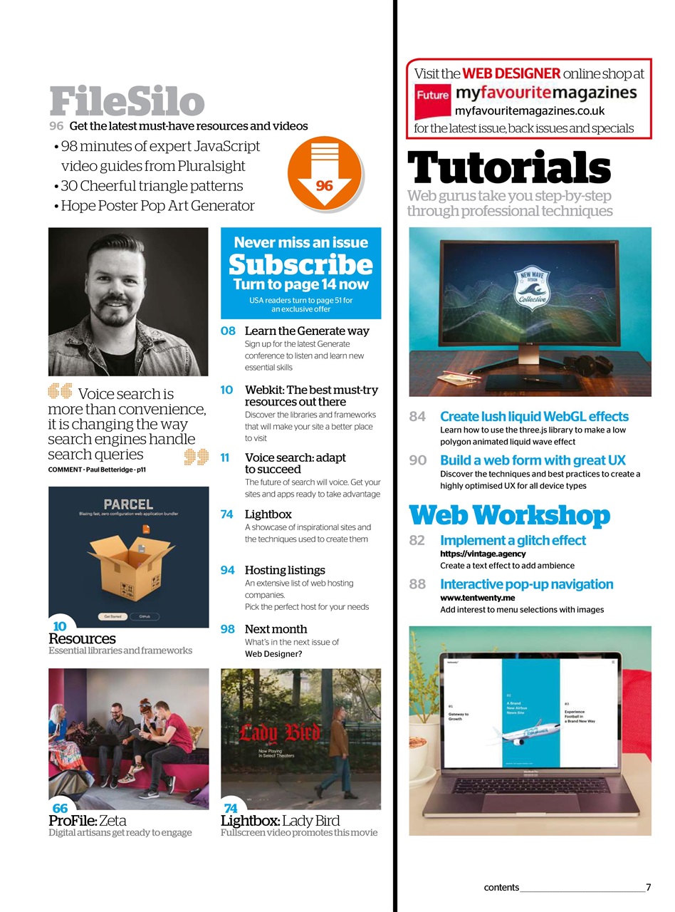 Web Designer Preview Pages