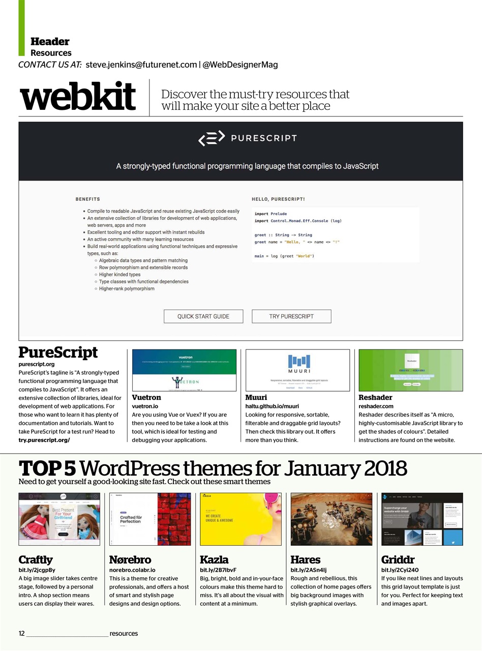 Web Designer Preview Pages