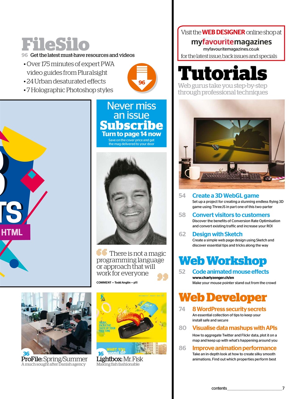 Web Designer Preview Pages