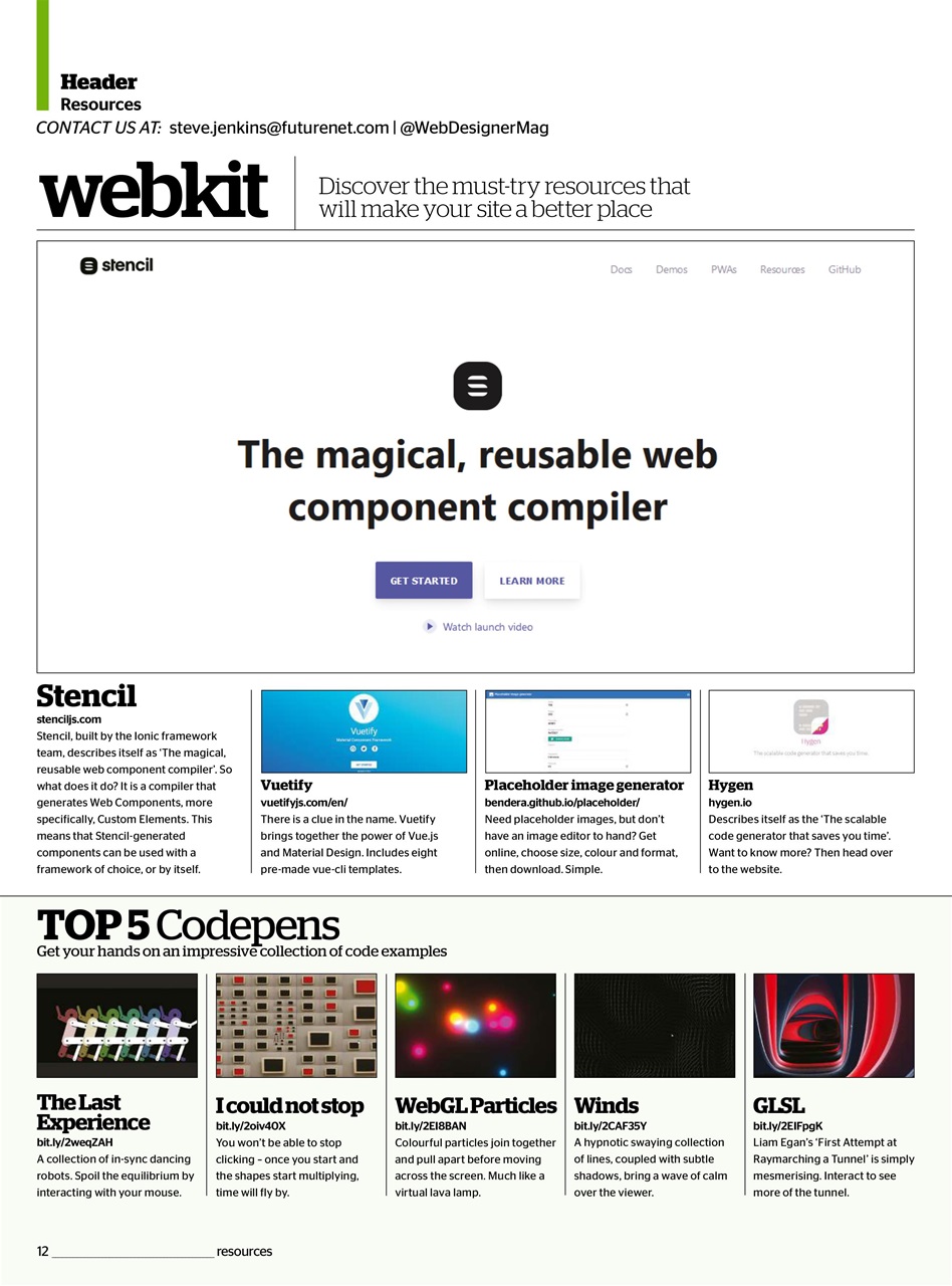 Web Designer Preview Pages