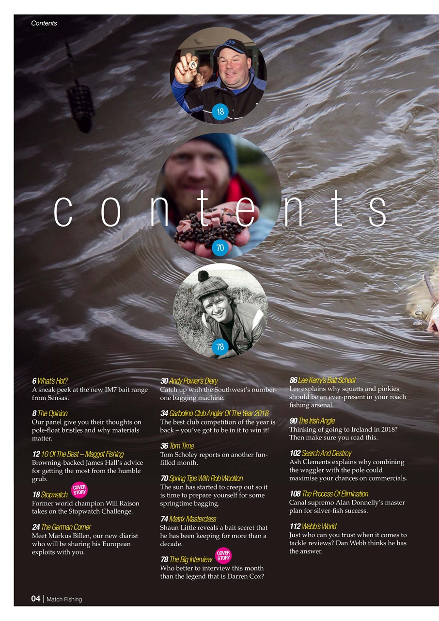 Match Fishing Preview Pages