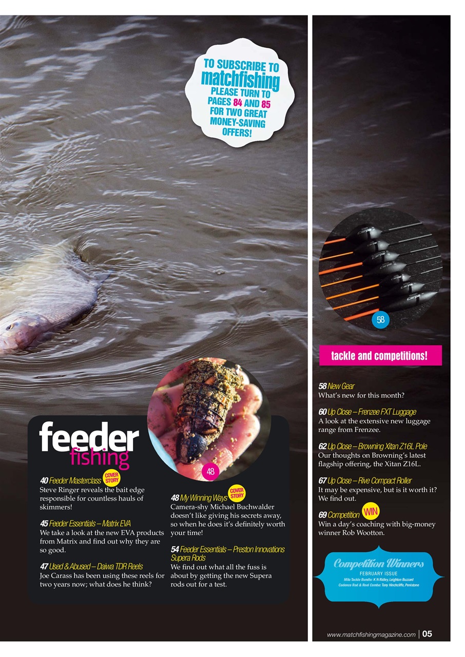 Match Fishing Preview Pages