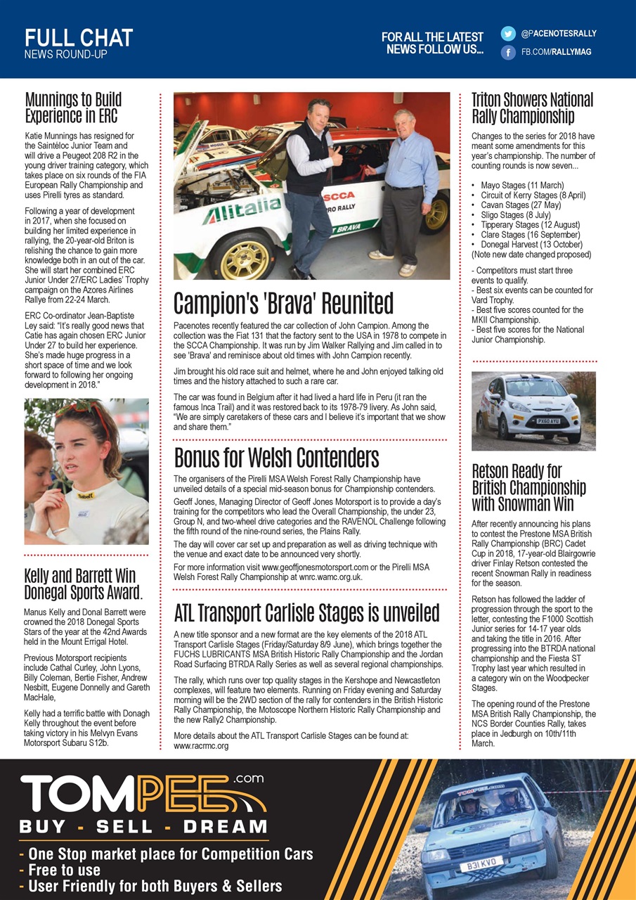 Pacenotes Rally magazine Preview Pages