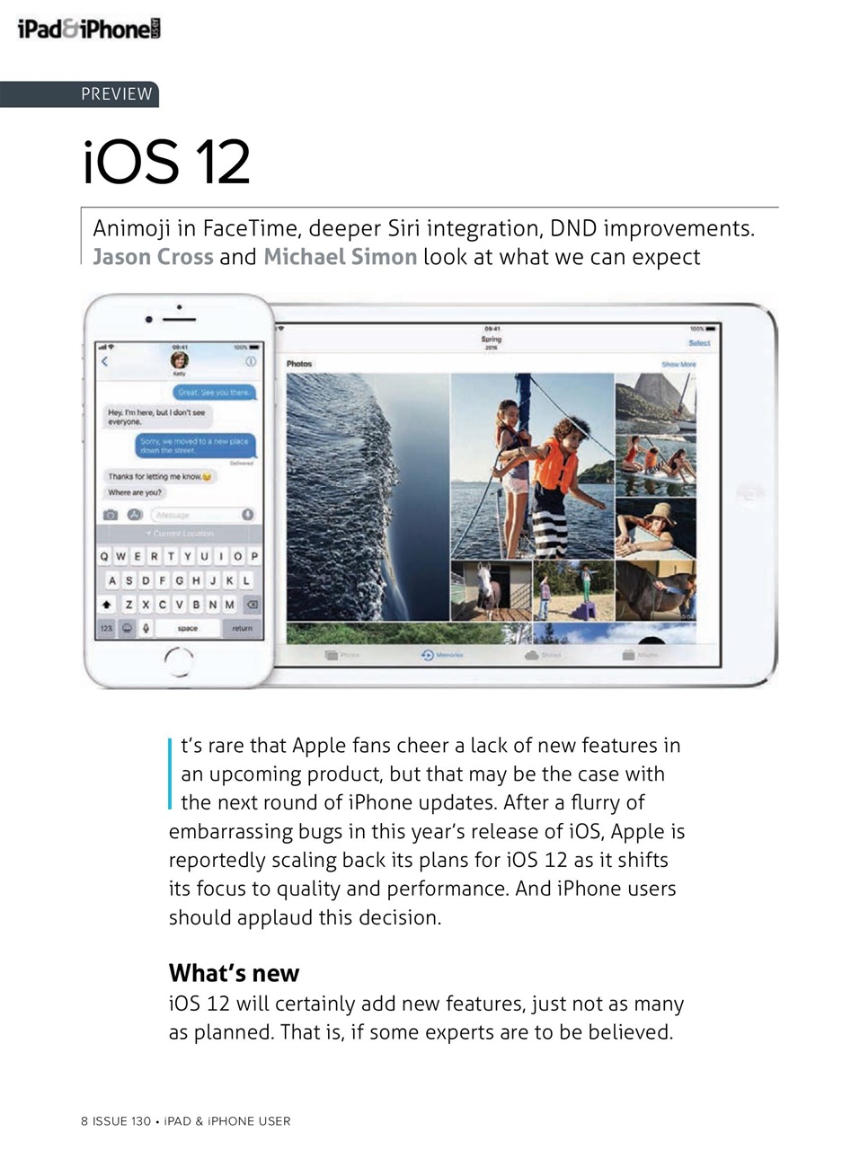 iPad and iPhone User Preview Pages