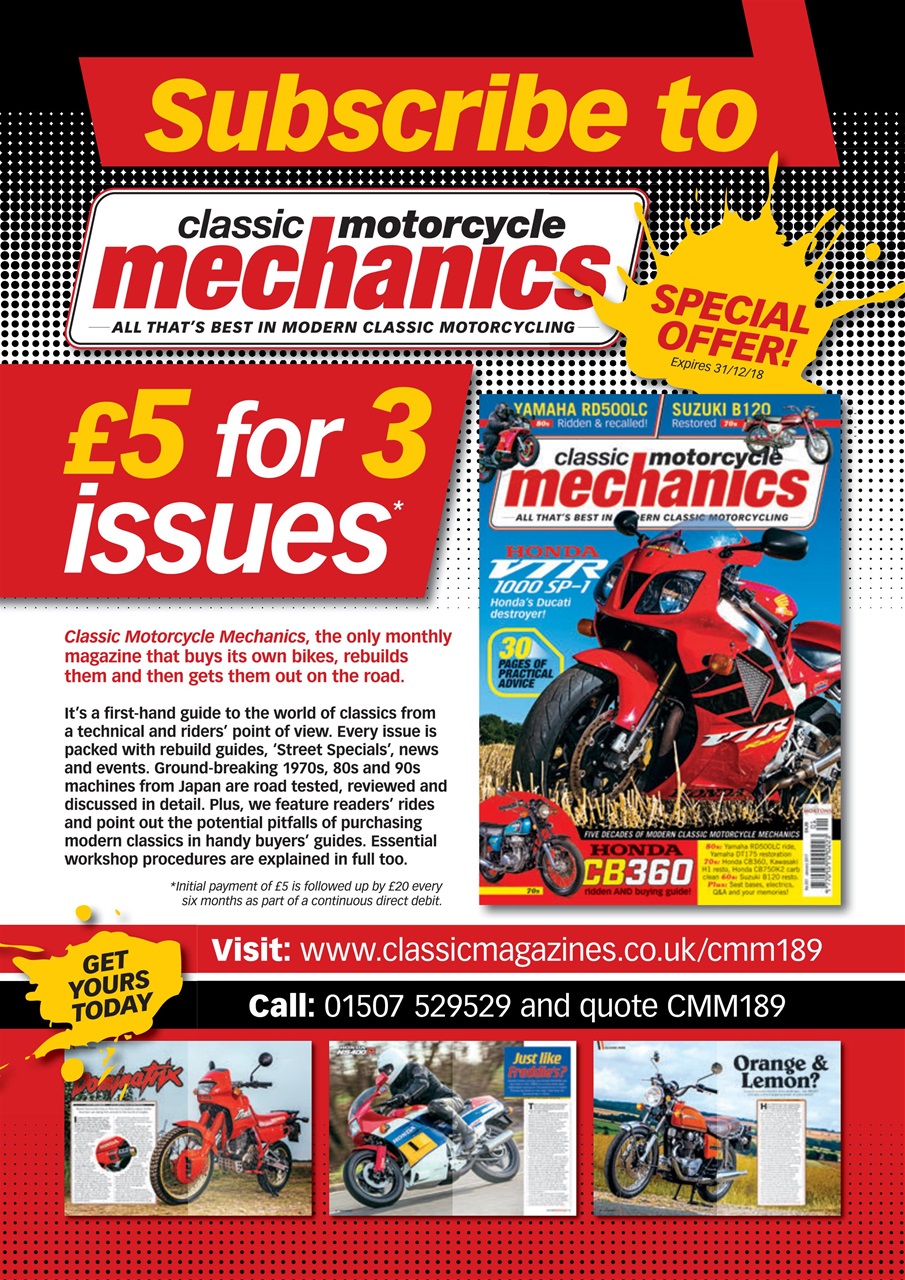 Classic Motorcycle Mechanics Preview Pages