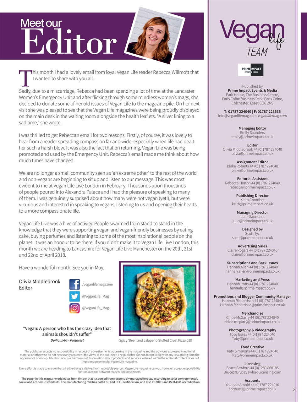 Vegan Life Preview Pages