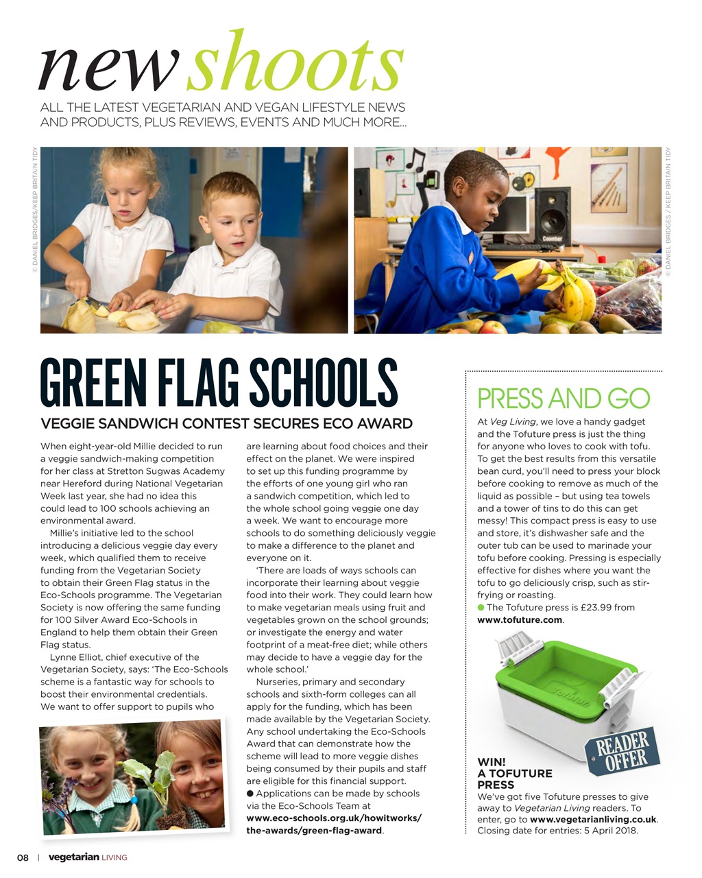 Vegetarian Living Preview Pages