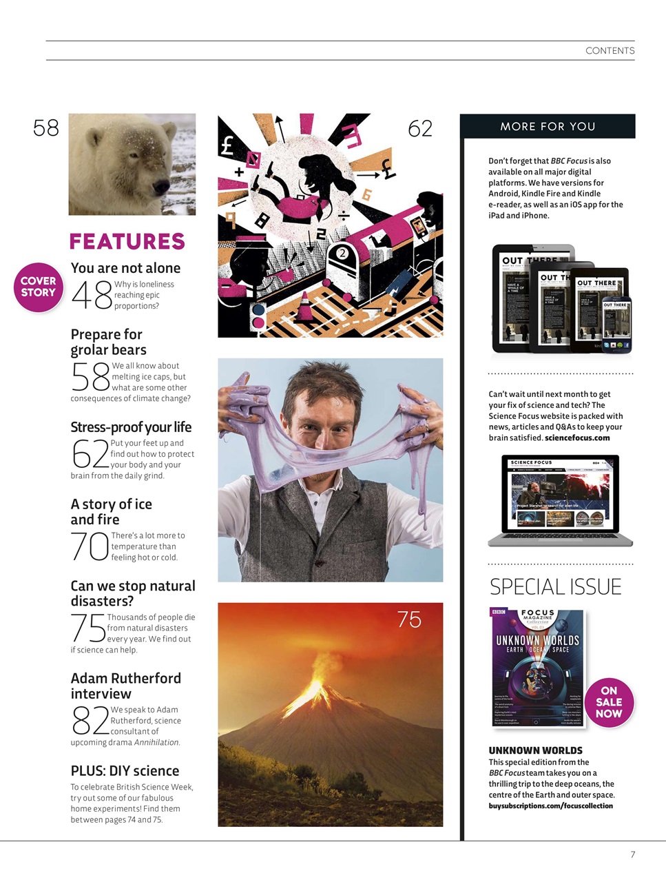 BBC Science Focus Magazine Preview Pages